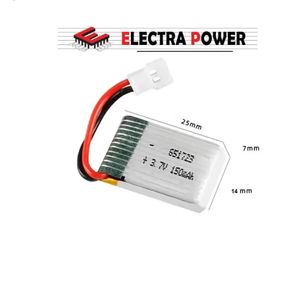 3.7V 150mAh 25Cباتری کوادکوپتر و هلیکوپتر لیتیوم پلیمر اصلی