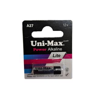 باتری ریموتی آلکالاین 12 ولت سایز 27A برند UNIMAX