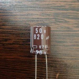 NIPPON 50V 820uF - خازن 50 ولت 820 میکرو فاراد سری KZE