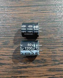 CAP 50V 1200uF - خازن الکترولیت، 50 ولت، 1200 میکروفاراد
