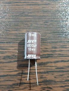JEC 16V 6800uF - خازن 16 ولت 6800 میکرو فاراد