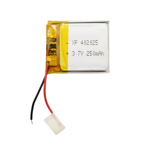 باتری لیتیوم پلیمر 3.7 ولت 250mAh سایز 402025