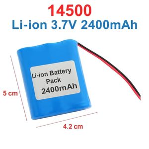 باتری آیون 14500 سایز قلمی سوکت دار 3.7 ولتی 2400 میلی آمپر SM Plug