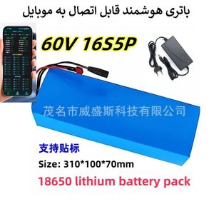 باتری هوشمند 60 ولت لیتیومی 16S7P برند الکترا