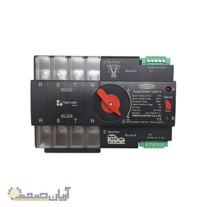 ATS سه فاز 100 آمپر مدل TOMZN TOQ7-100/4 -کلید انتقال اتوماتیک برق شهر و ژنراتور 4 پل