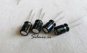 خازن تاپ گرید 47 میکرو فاراد 35 ولت ELNA ژاپن سری STARGET(ROD)