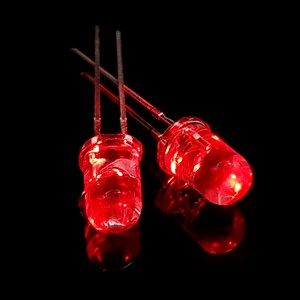 ال ای دی 5mm قرمز مات پایه کوتاه بسته 1000 عددی