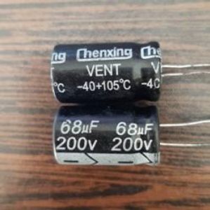 Chengxing 200V 68uF – خازن الکترولیت، 200 ولت، 68 میکروفاراد