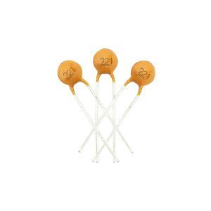Ceramic Disk Capacitor 220pF 50V - خازن عدسی، 220 پیکوفاراد، 50 ولت