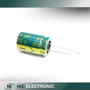 خازن الکترولیتی 47UF/400V-16X25-105C-GREEN