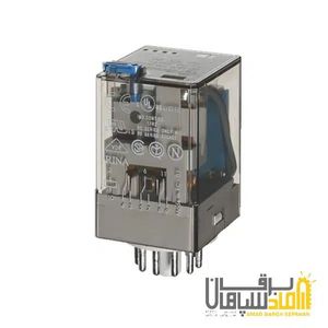 رله Finder فیندر 24VAC سه کنتاکت 10 آمپر 11 پین نصب بر سوکت 90 مدل 601380240040