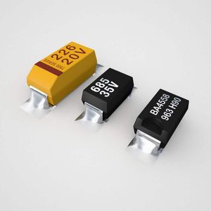 خازن تانتال SMD 22uF / 10V پکیج B بسته 5 تایی
