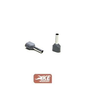 وایرشو دوبل روکشدار سایز 2.5 طوسی TE2508 بسته 100 عددی
