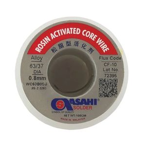 سیم قلع (لحیم) اصلی 250 گرمی 0.8mm آساهی - رجا الکترونیک | Raja Electronic