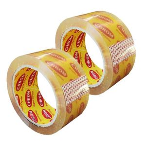 چسب نواری پهن 37 میکرون تعداد 50 کارتن(3000 حلقه)کروم زرد