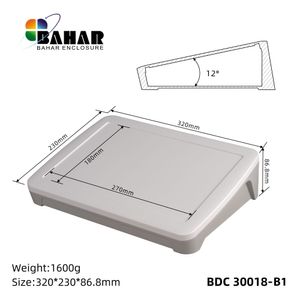 BDC 30018-B1 جعبه تمام پلاستیکی شیبدار رومیزی