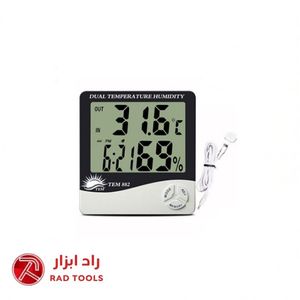 نمایشگر دما و رطوبت سنسوردار TEM882