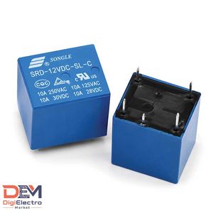رله 12 ولت میلون 10 آمپر SONGLE -دیجی الکترو مارکت