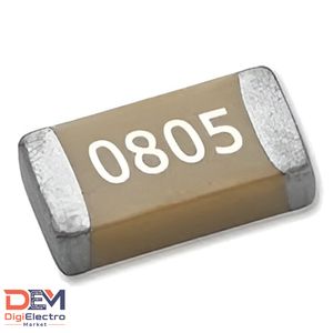 خازن 100 نانو فاراد پکیج 0805 اورجینال - دیجی الکترو مارکت