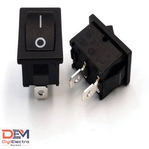 کلید راکر 2 حالته 2 پین کوچک KCD1-701 - دیجی الکترو مارکت