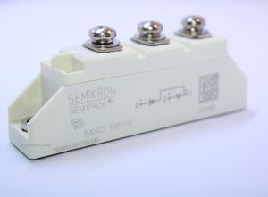 دوبل دیود SKKD 100 | SKKD100/16 | خرید دوبل دیود 100آمپر سمیکرون