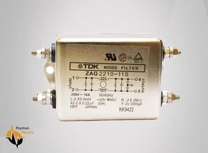 نویز فیلتر 10 آمپر تک فاز | نویز فیلتر ZAG 2210-11S TDK