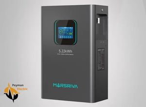 باتری لیتیوم فسفات آهن (LiFePO4) مدل MR-LFP48-100-WMD ظرفیت 5.1Kwh برند MARSRIVA