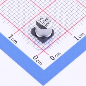 خازن الکترولیتی آلومینیومی 10 میکروفاراد 50 ولت RVT10UF50V67RV0027