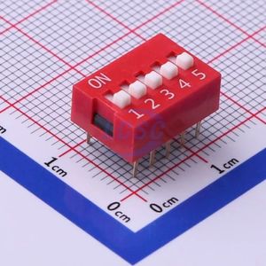دیپ سوییچ 5 حالته 24 ولت 25 میلی آمپر DS-05RP