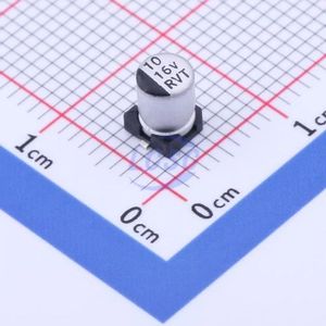 خازن SMD الکترولیتی آلومینیومی 10 میکروفاراد 16 ولت RVT1C100M0405