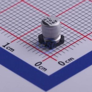 خازن SMD الکترولیتی آلومینیومی 10 میکروفاراد 16 ولت UWX1C100MCL1GB