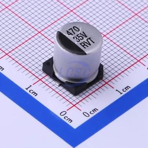 خازن الکترولیتی 35 ولت 470 میکروفاراد RVT1V471M1010