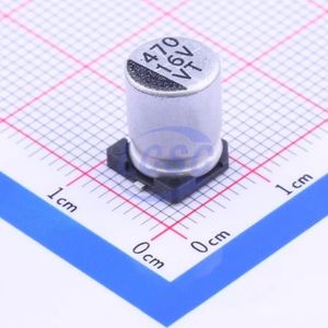 خازن SMD الکترولیتی آلومینیومی 470 میکروفاراد 16 ولت VT1C471M0810