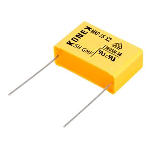 خازن 100nF / 250V MKT کلاس X2 بسته 5 تایی