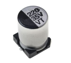 خازن الکترولیتی 220 میکروفاراد 35 ولت SMD