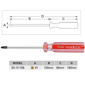 پیچ گوشتی چهارسو پروسکیت SD-5110B