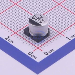 خازن SMD الکترولیتی آلومینیومی 47 میکروفاراد 35 ولت VT1V470M0605