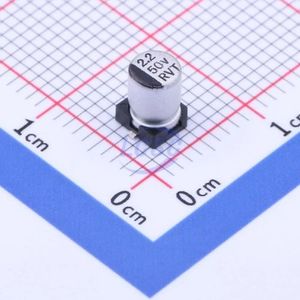 خازن SMD الکترولیتی آلومینیومی 2.2 میکروفاراد 50 ولت RVT1H2R2M0405