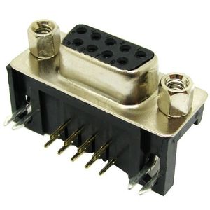 دی کانکتور 9 پین رایت مادگی روبردی DB9 RS232