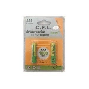 باتری نیم قلمی شارژی دو تایی 1.2V 1800mA مارک C.F.L