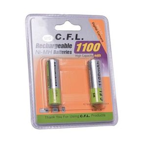 باتری قلمی شارژی دو تایی 1.2V 1100mA مارک C.F.L