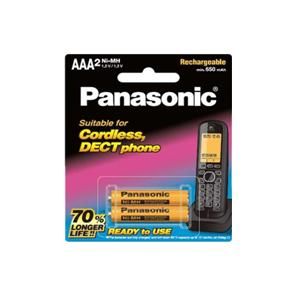 باتری نیم قلمی شارژی دوتایی 1.2V 550mA پاناسونیک