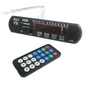 ماژول MP3 پنلی فلش خور 12V مناسب خودرو