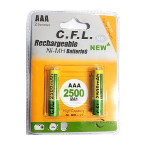 باتری نیم قلمی شارژی دو تایی 1.2V 2500mA مارک C.F.L