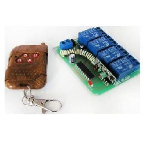 گیرنده 4 کانال به همراه ریموت کد فیکس فرکانس 315MHZ