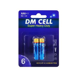 باتری نیم قلمی DM CELL کارت 2 عددی