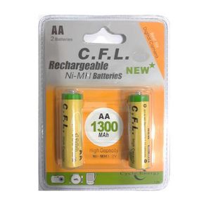 باتری قلمی شارژی دو تایی 1.2V 1300mA مارک C.F.L