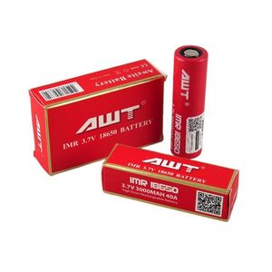 باتری لیتیوم یون سایز 18650 سر تخت 3000mA برند AWT بسته تکی