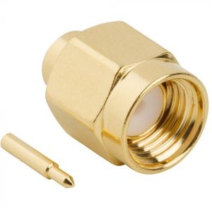 Connector SMA male Contact Termination & Shield Termination soldering - RG402