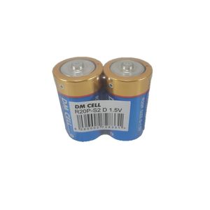 باتری 1.5 ولت بزرگ سایز D - باتری چراغ قوه پک دو عددی